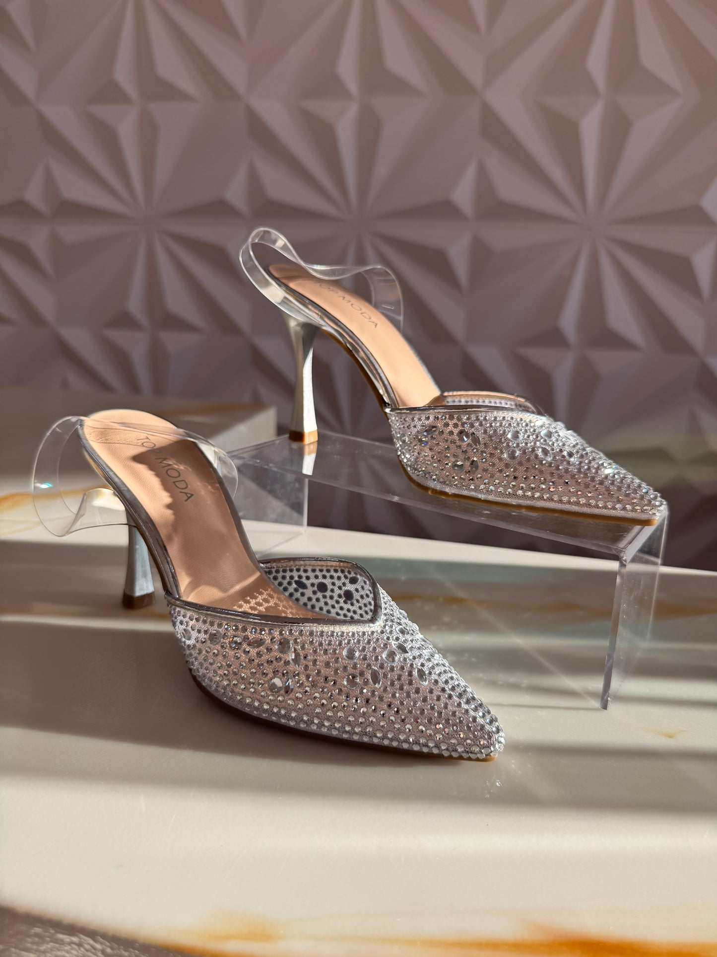 Madison Silver heel