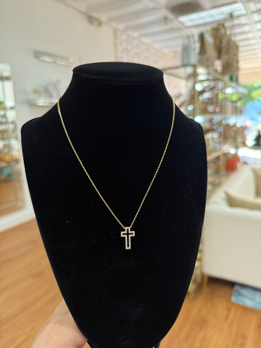 Hollow Cross Necklace✨ (Gold)