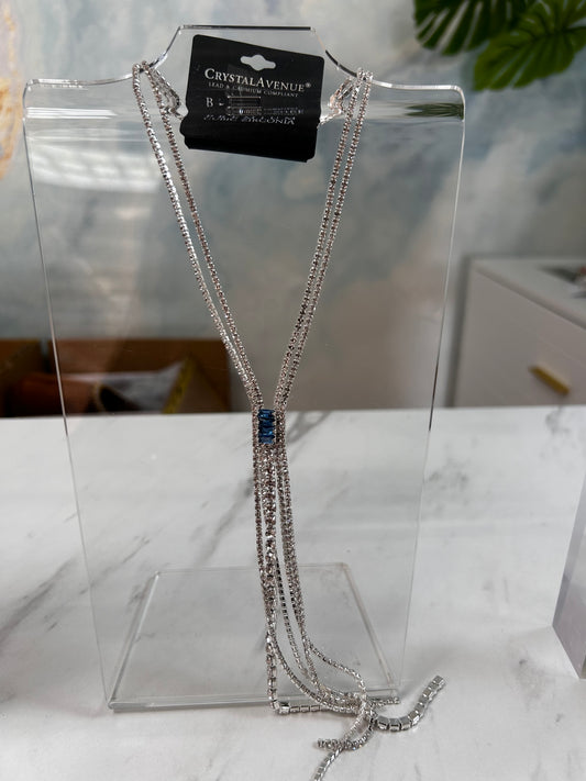 Silver string necklace