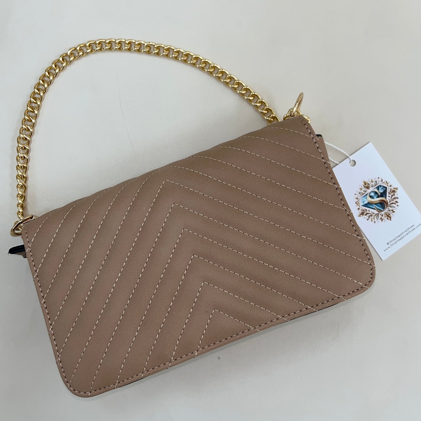 Beige handbag