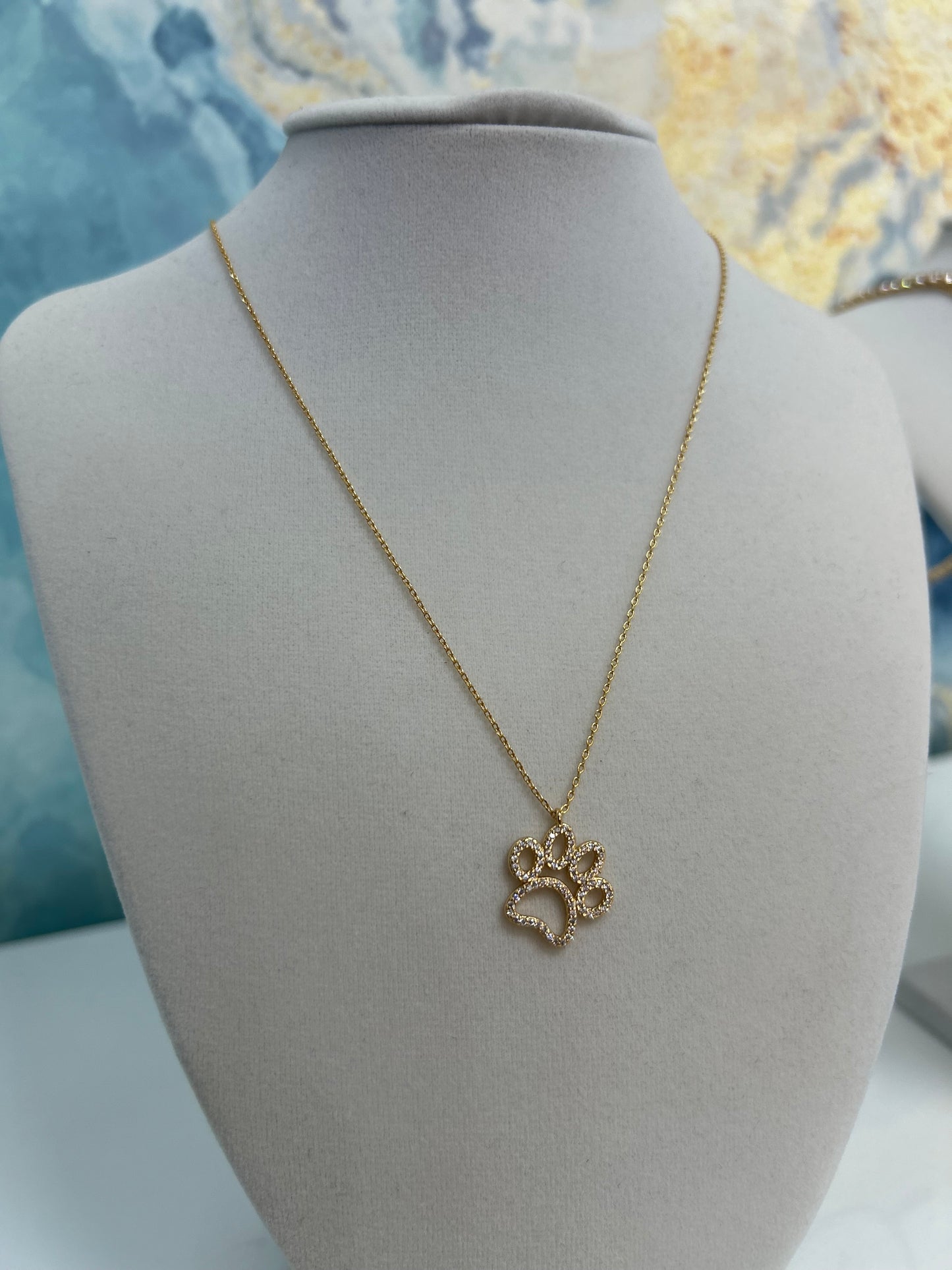 Paw necklace