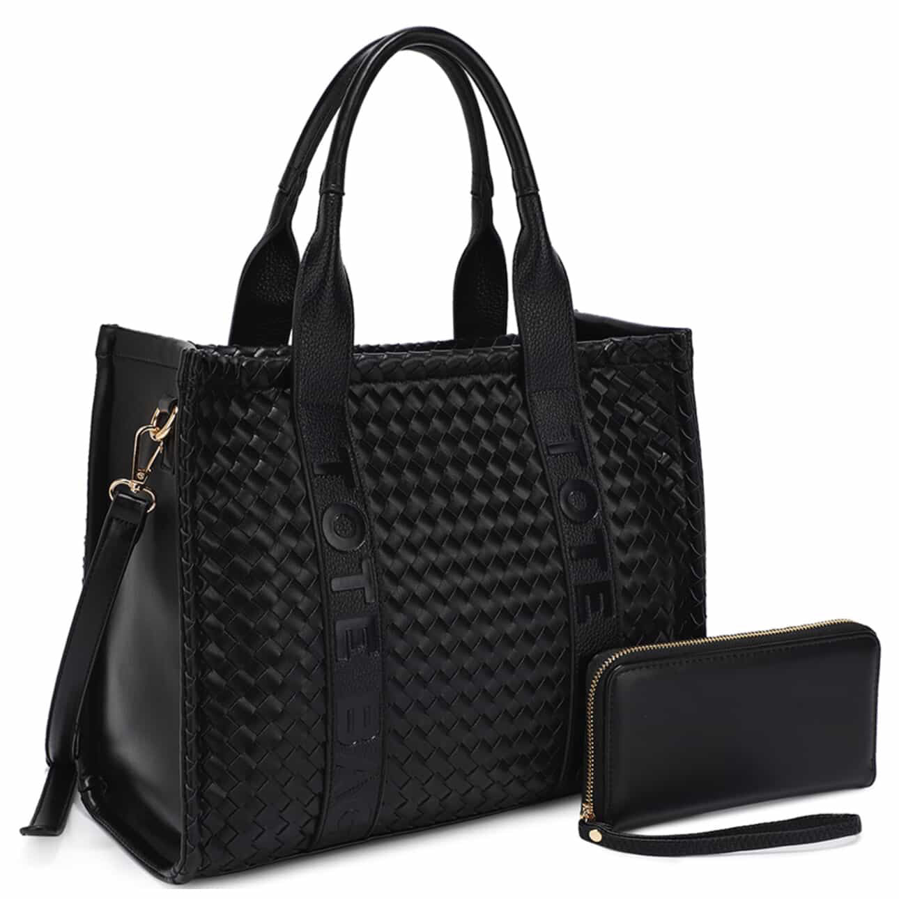 Black Tote Bag (Woven)🖤