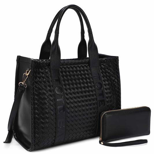 Black Tote Bag (Woven)🖤
