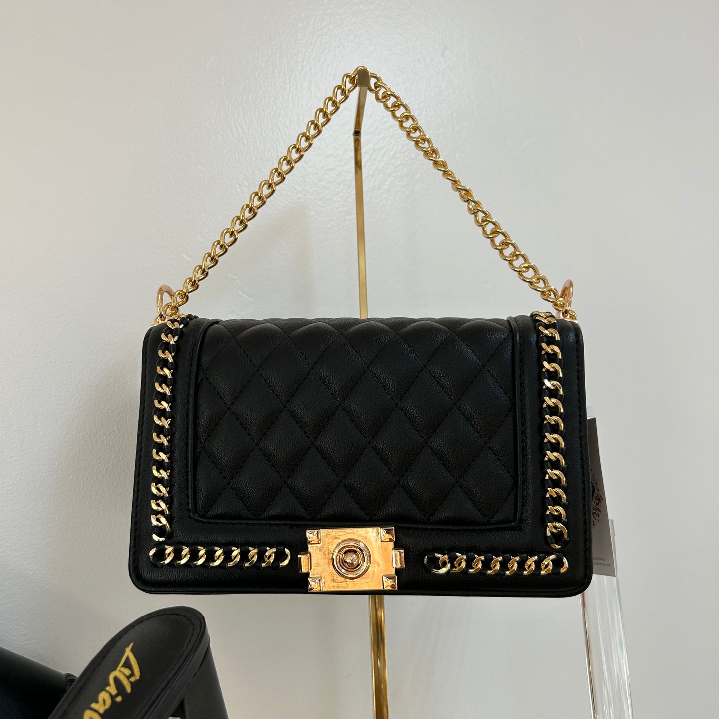 Black handbag