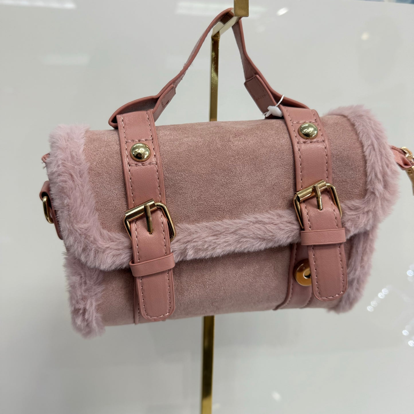 Cozy pink handbag