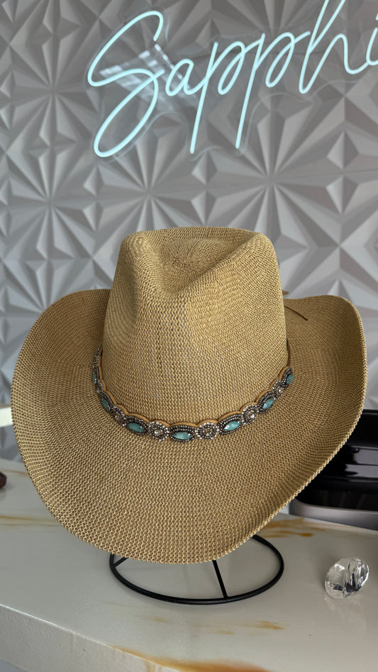 Vintage turquoise hat