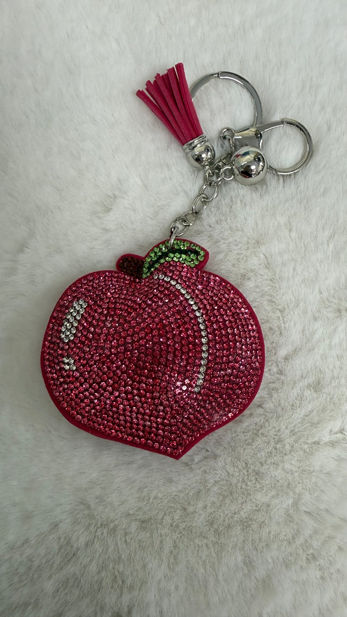 Peach key chain