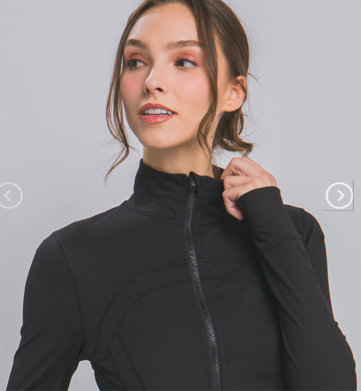 Black Sculpt Zip Up✨