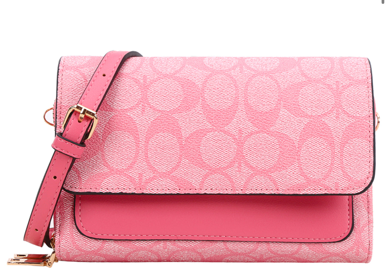 PINK ‘C’ Wallet crossbody✨