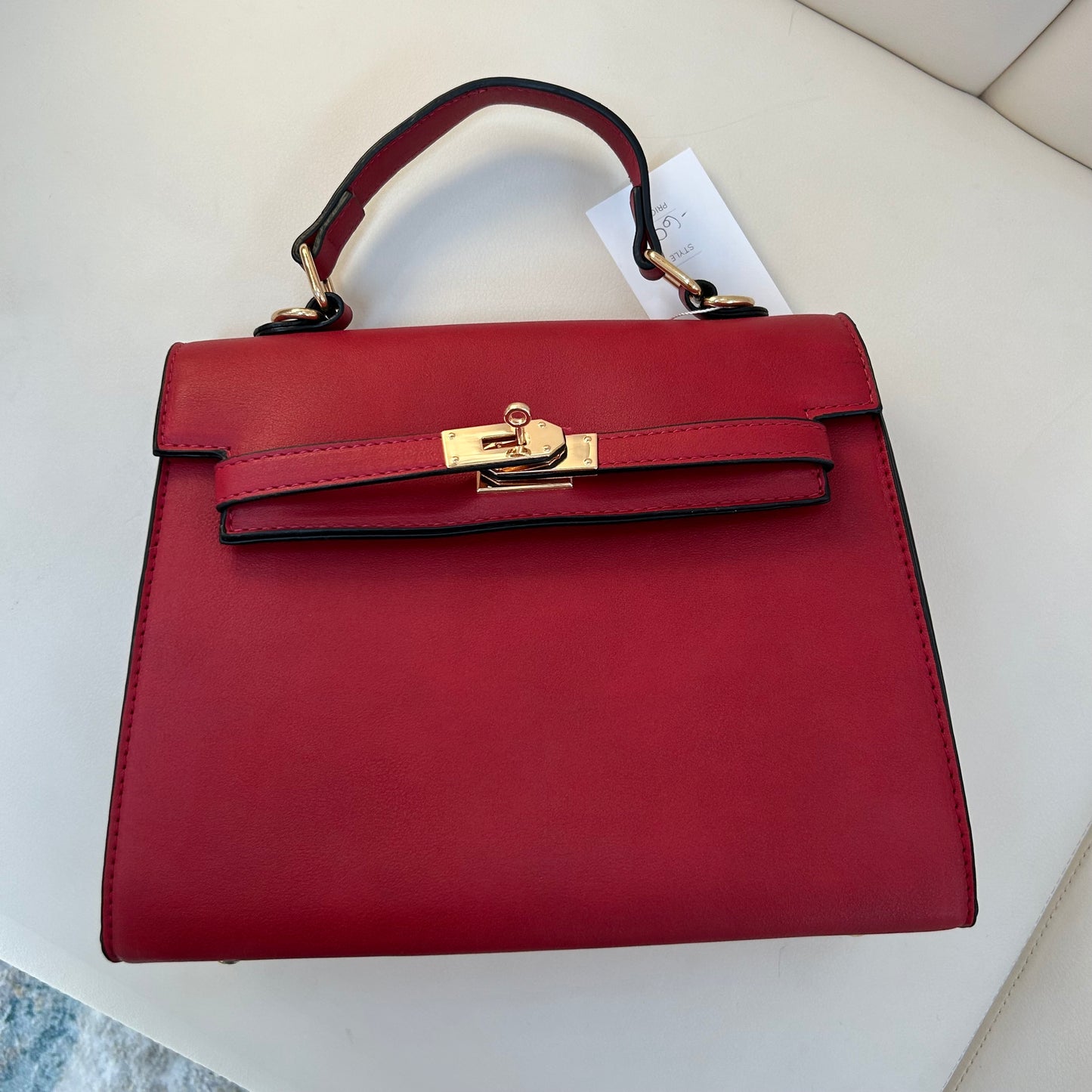 Red handbag