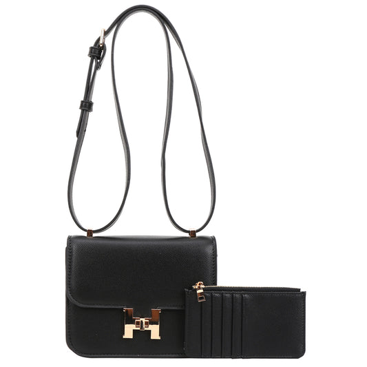 Heather Crossbody(Black)✨