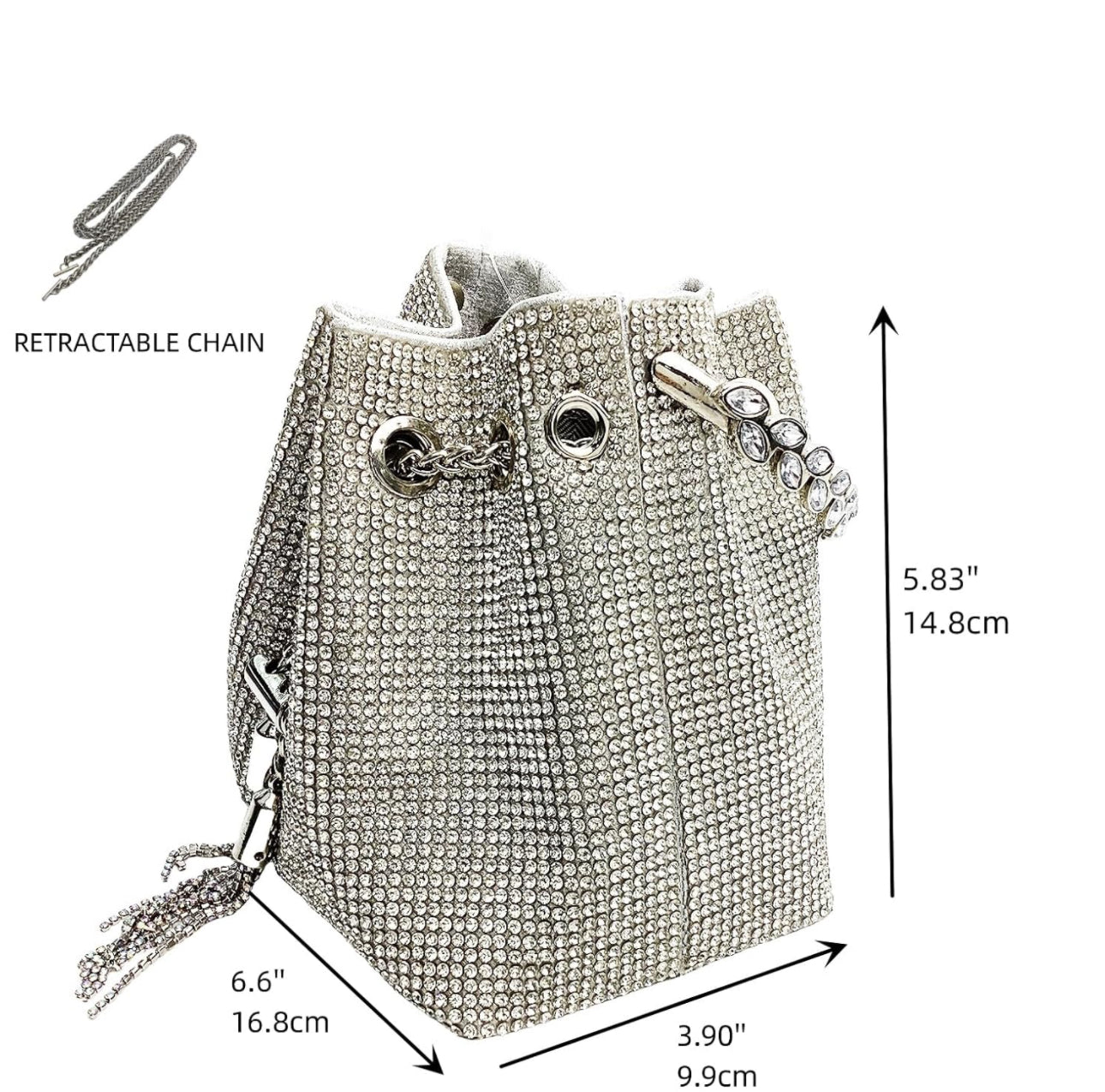 Silver Bucket purse