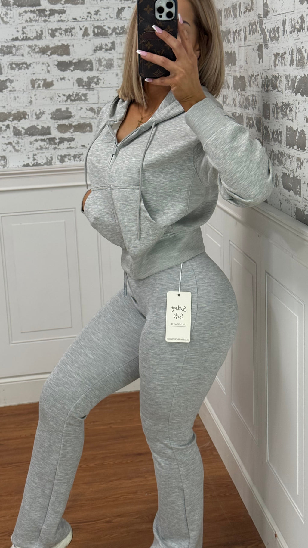 Grey Oversized Fit Zip Up✨