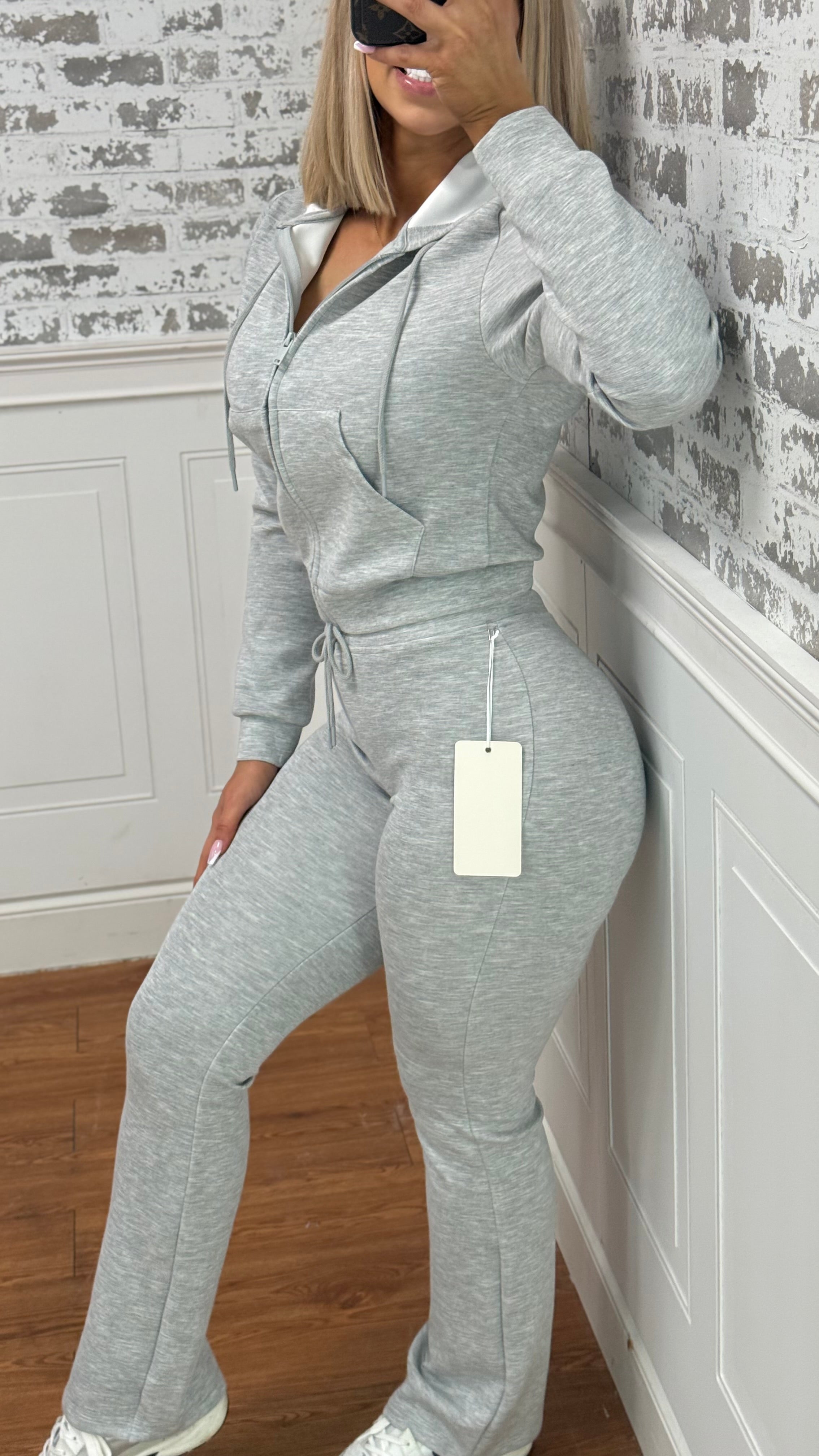 Grey Comfy Drawstring Leggings✨